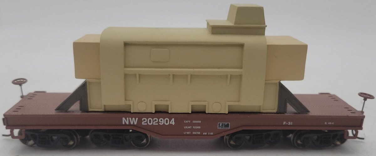 Athearn 92698 HO Scale Norfolk & Western Heavy-Duty Flat with Load #202904 VG/Box