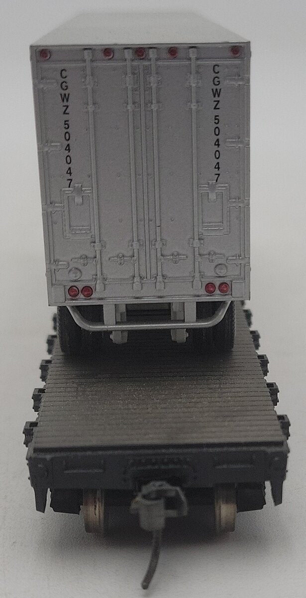 Athearn 72466 HO Scale CGW 50' Flat With 40' Trailer #3825 EX/Box