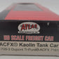 Atlas 1709-3 HO Dupont Ti-Pure ACFX Kaolin Tank Car #71612 VG/Box
