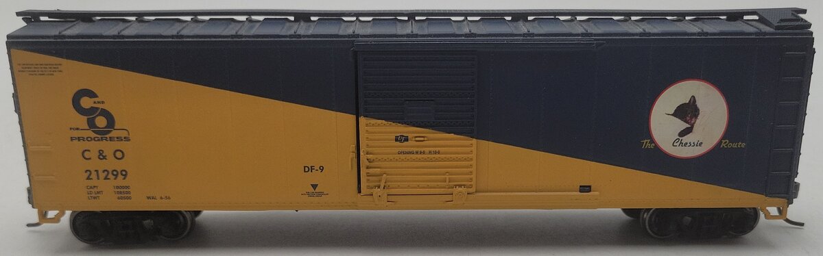 Athearn 7074 HO Scale Chesapeake & Ohio 50' Single Door Boxcar #21299 EX/Box