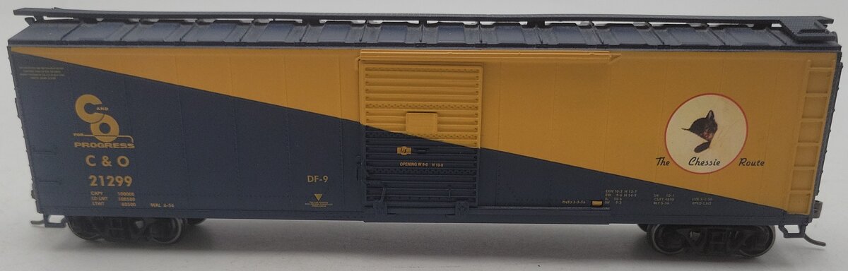Athearn 7074 HO Scale Chesapeake & Ohio 50' Single Door Boxcar #21299 EX/Box