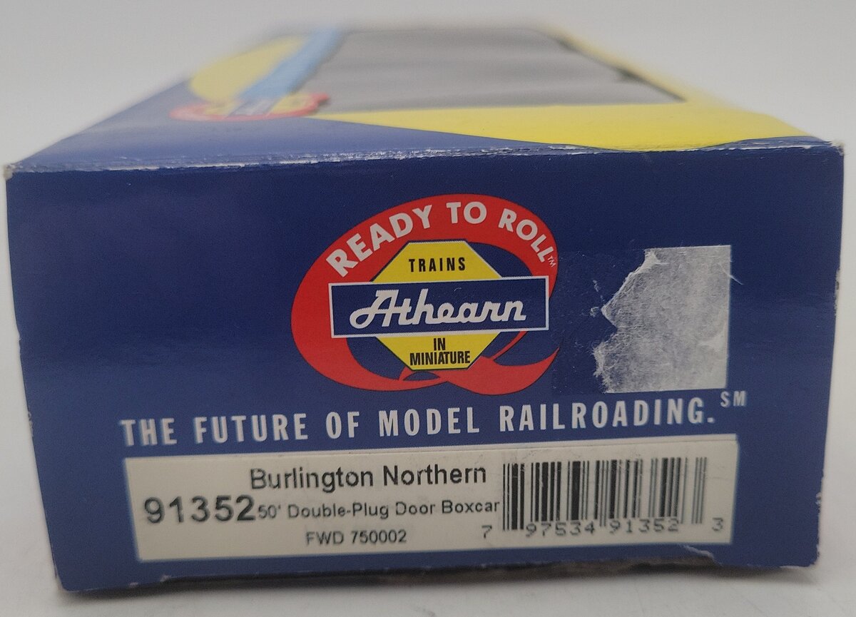 Athearn 91352 HO Scale Burlington Northern 50' Double-Plug Door Boxcar EX/Box