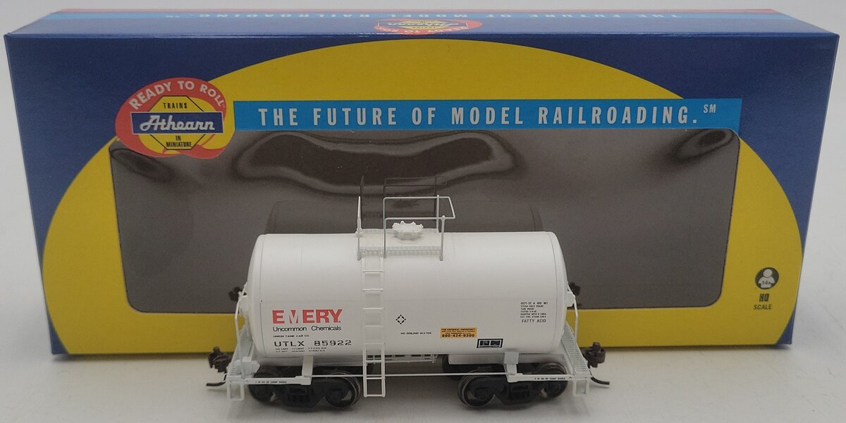 Athearn 89119 ULTX/Emery 30' NACC 8,000 Gallon Tankcar #85922 EX/Box