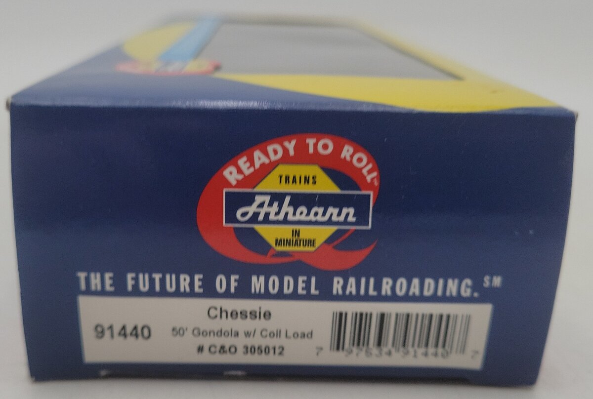 Athearn 91440 HO Scale Chessie 50' Gondola w Coil Load #302012 EX/Box
