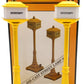MTH 20-1028 #57 O Scale Yellow Metal Lamp Post Set (Set of 2)