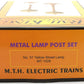 MTH 20-1028 #57 O Scale Yellow Metal Lamp Post Set (Set of 2)