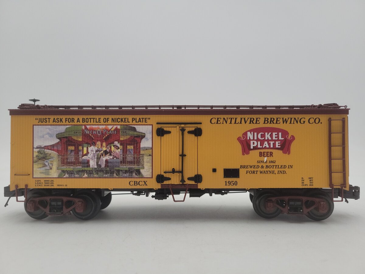 MTH 20-94737 O Gauge Centlivre Brewing Company Reefer Car #1950 EX/Box