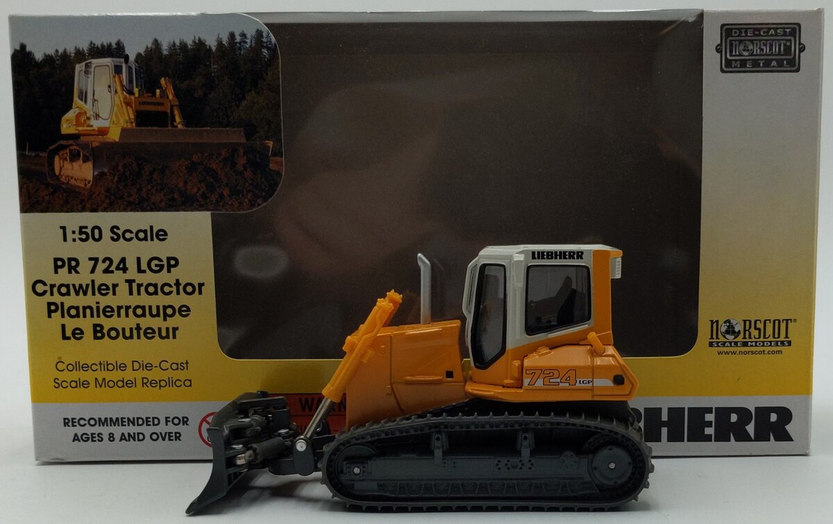 Norscot 58001 1:50 Diecast Liebherr Construction Model 724 LPG Crawler NIB