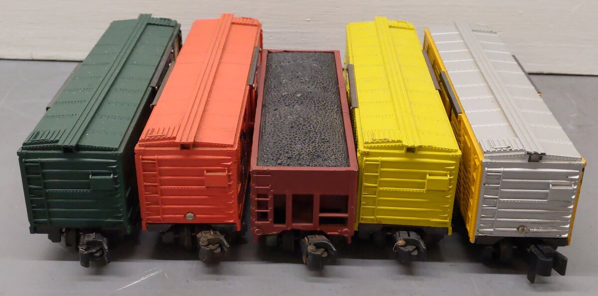 American Flyer Vintage S Boxcars & Hopper 922, 937, 921, 24036, 24076 [5] VG