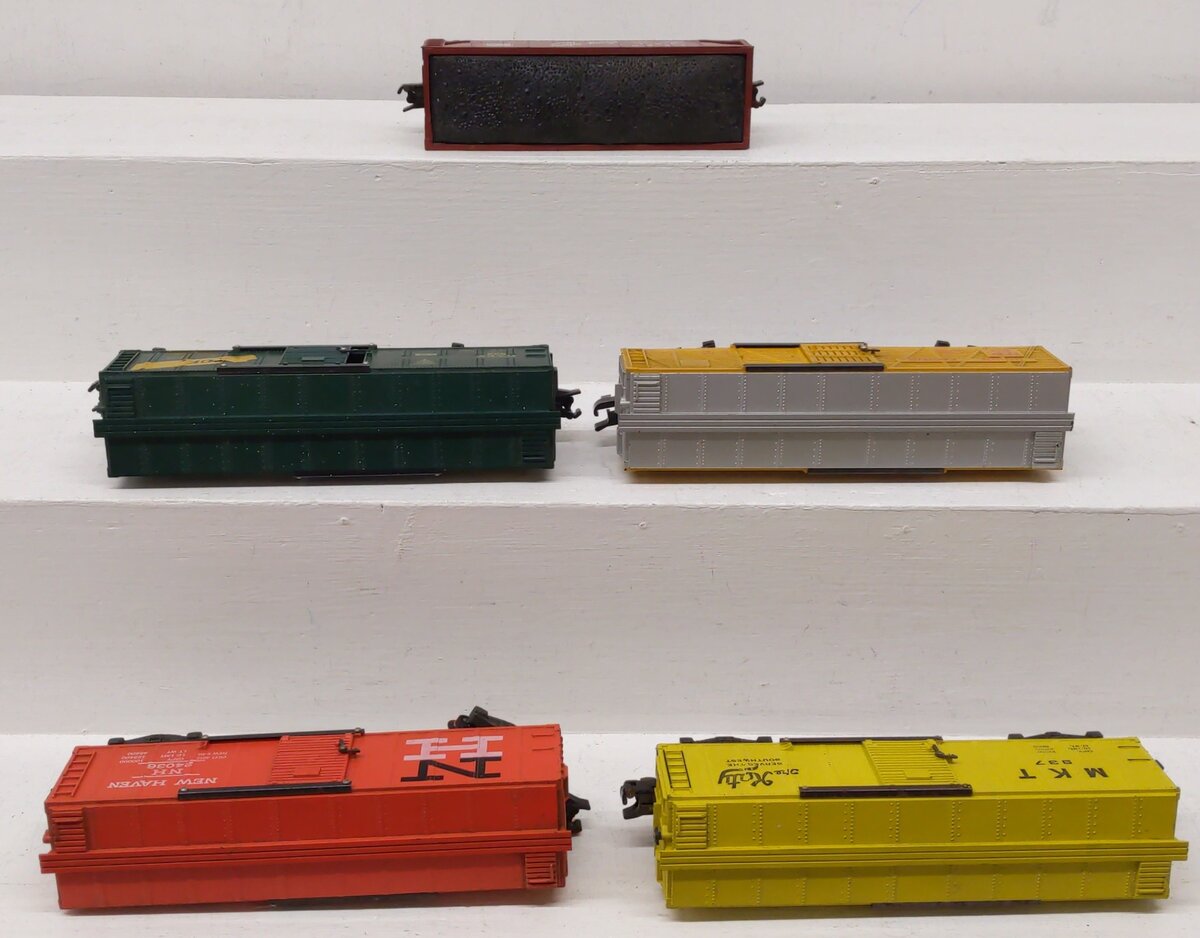 American Flyer Vintage S Boxcars & Hopper 922, 937, 921, 24036, 24076 [5] VG