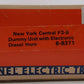 Lionel 6-8371 O New York Central F-3 B Unit Non- Pwd. Diesel Locomotive w/Horn EX/Box