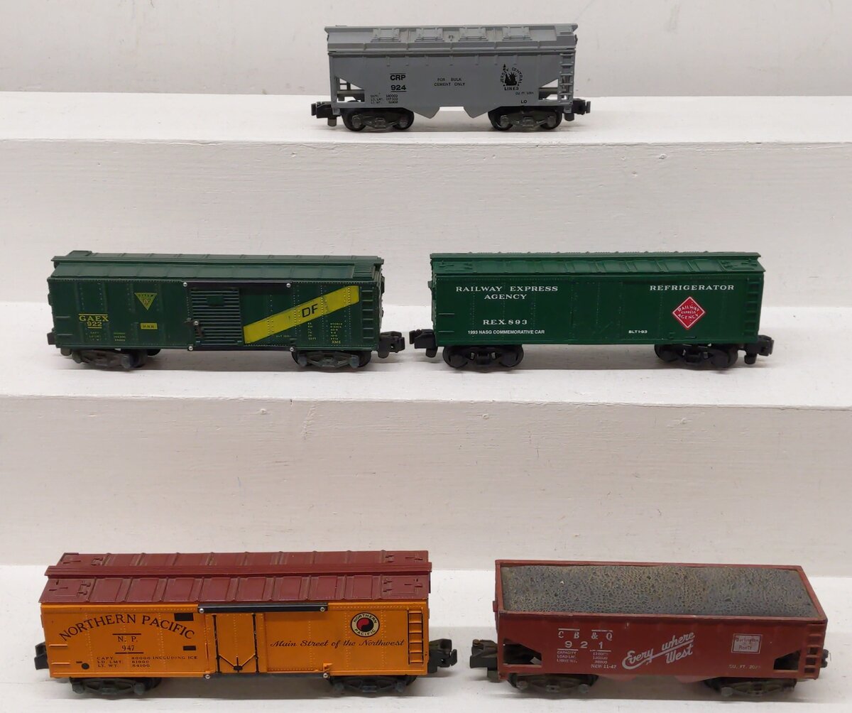 American Flyer S Gauge Assorted Freight Cars 921, 947, 6-48481, 922, 924 [5] VG