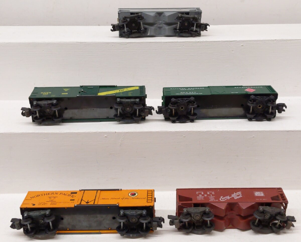 American Flyer S Gauge Assorted Freight Cars 921, 947, 6-48481, 922, 924 [5] VG