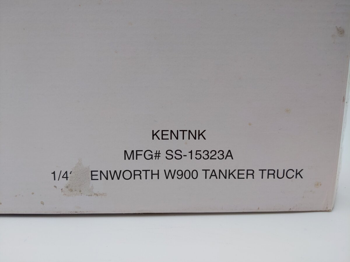 New-Ray 15323 1:43 Black Kenworth W900 Semi Truck W/Tanker Diecast EX/Box