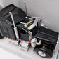 New-Ray 15323 1:43 Black Kenworth W900 Semi Truck W/Tanker Diecast EX/Box
