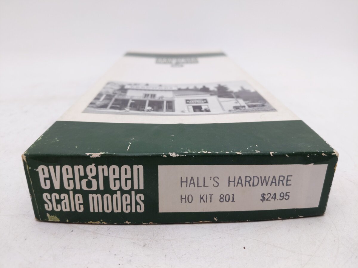 Evergreen Scale Models 801 HO Hall's Hardware Model Building Kit EX/Box