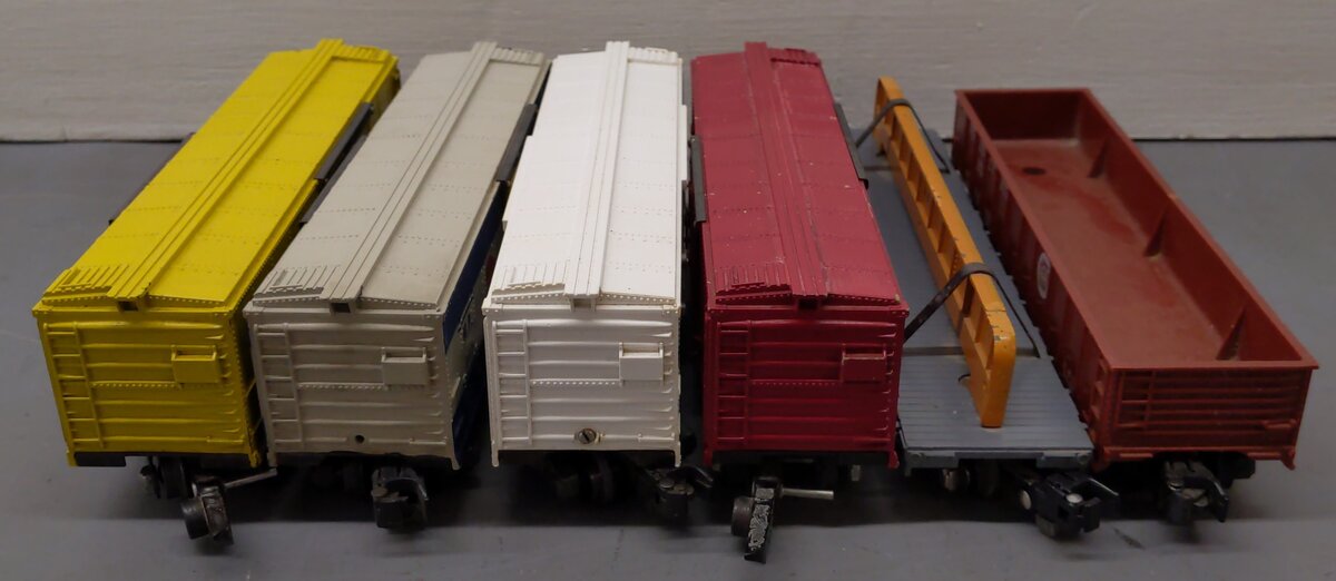 American Flyer S Gauge Freight Cars 637, 24110, 24039, 42597, 633, 983 [6] VG
