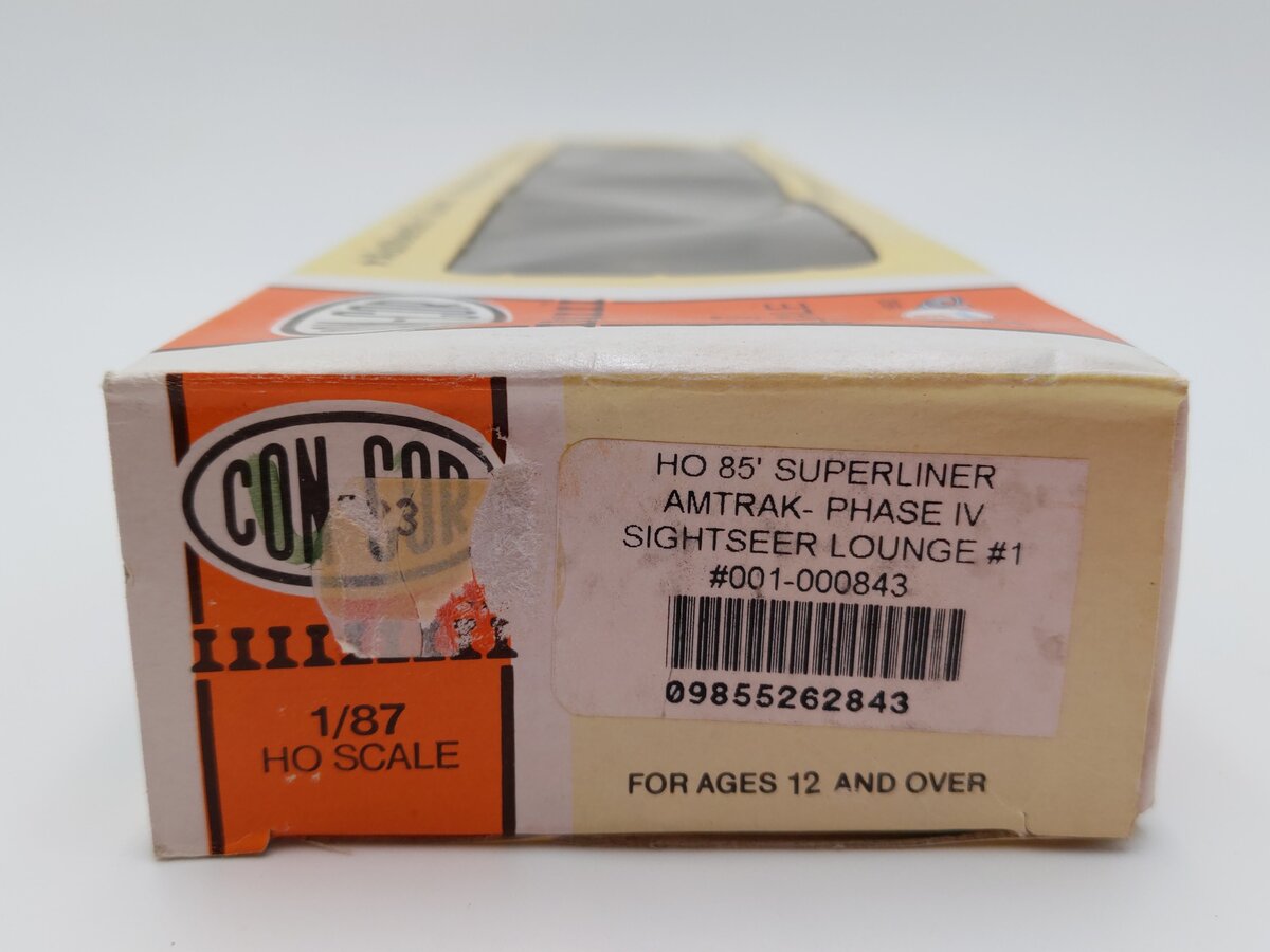 Con-Cor 001-000843 HO Amtrak Ph IV 85' Streamlined Superliner Sightseer Car VG/Box
