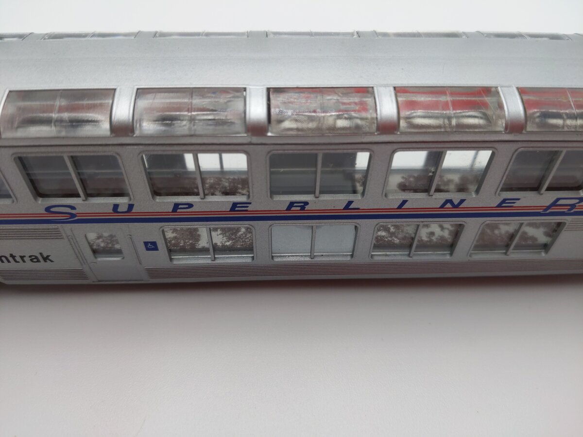 Con-Cor 001-000843 HO Amtrak Ph IV 85' Streamlined Superliner Sightseer Car VG/Box
