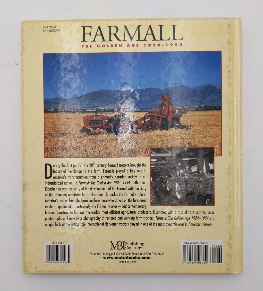 Farmall: The Golden Age, 1924-1954 Hardcover Book By Lee Klancher EX