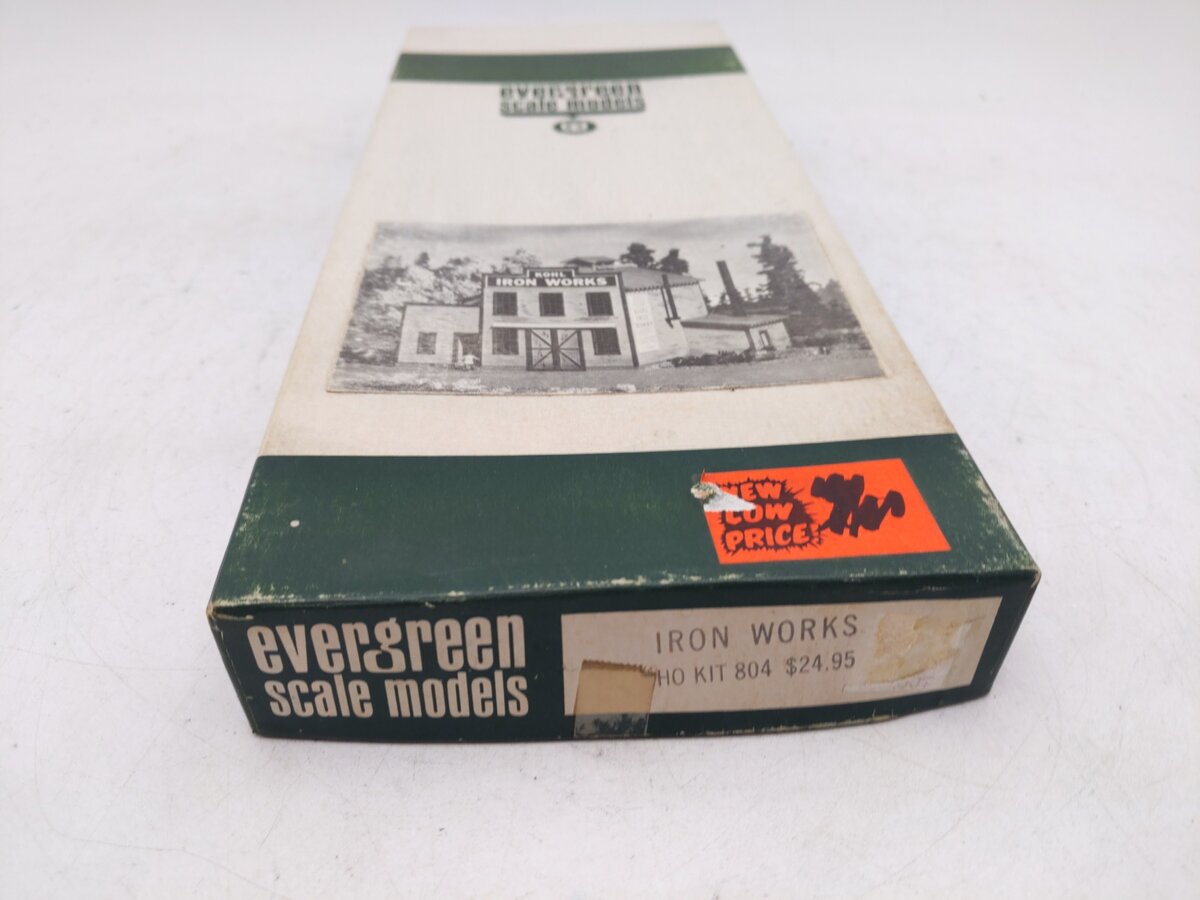Evergreen Scale Models 804 HO Scale Iron Works Building Kit EX/Box