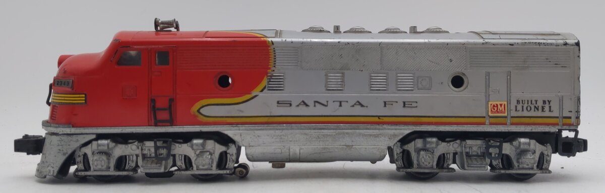 Lionel 2343P Vintage O Santa Fe F3 Powered A Unit Diesel Locomotive VG/Box