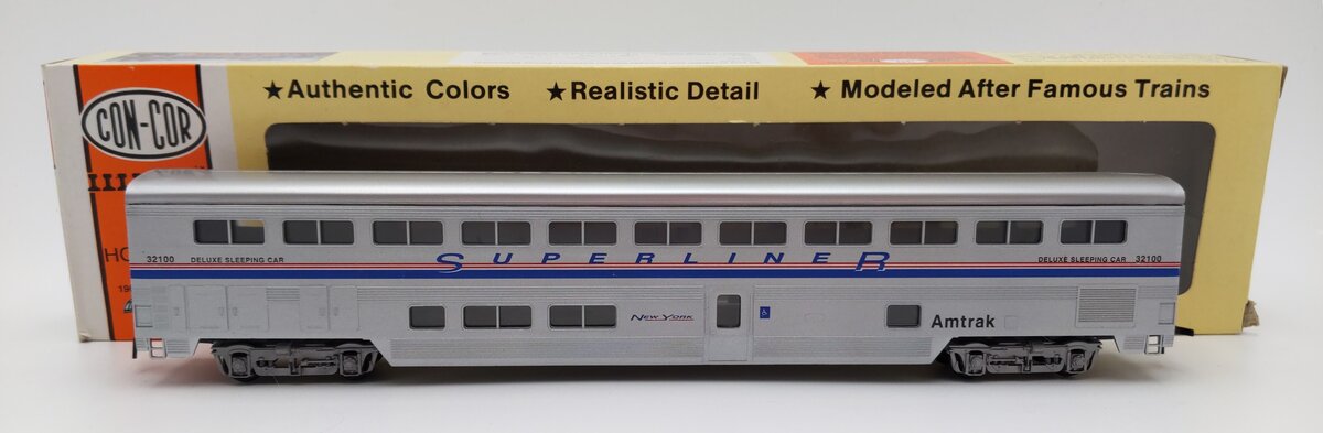 Con-Cor 833 HO Amtrak Phase IV 85' Streamlined Superliner Sleeper Car VG/Box