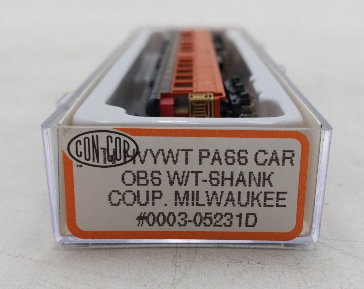 Con-Cor 0003-05231D N Scale Milwaukee Observation Passenger Car #123 LN/Box