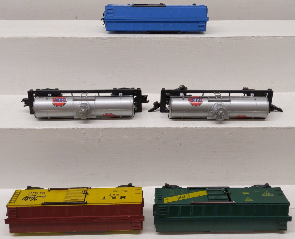 American Flyer Vintage S Gauge Boxcars & Tank Cars 985, 937, 925, 625G, 922 [5] VG