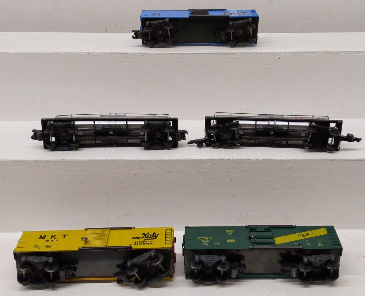 American Flyer Vintage S Gauge Boxcars & Tank Cars 985, 937, 925, 625G, 922 [5] VG