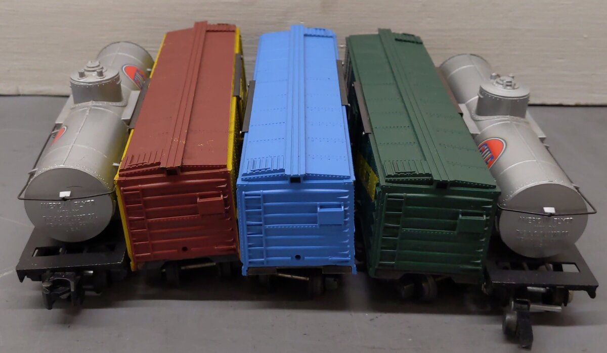 American Flyer Vintage S Gauge Boxcars & Tank Cars 985, 937, 925, 625G, 922 [5] VG
