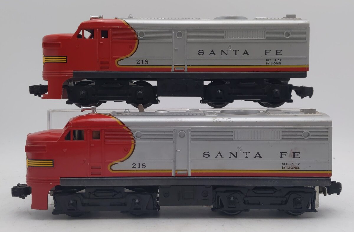 Lionel 218 Vintage O Santa Fe Alco AA Diesel Locomotive Set #218 VG