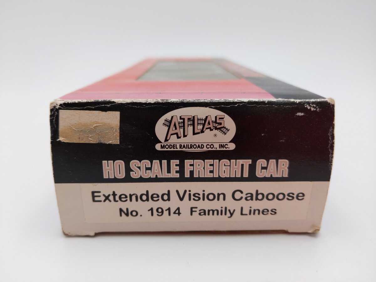 Atlas 1914 Atlas HO Family Lines Extended Vision Caboose #05710 EX/Box