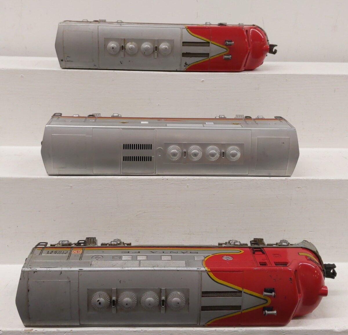 Lionel 2343 Vintage O Santa Fe F3 ABA Diesel Locomotive Set VG