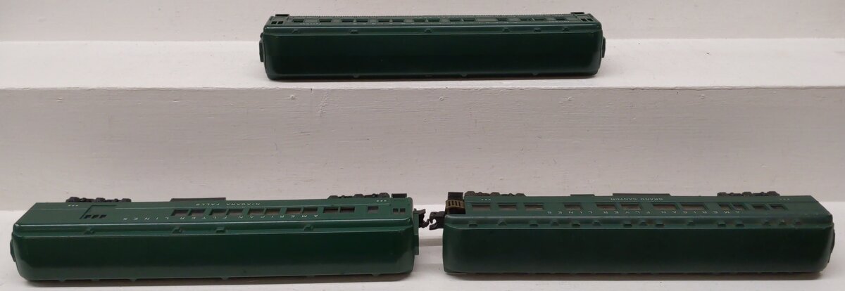 American Flyer Vintage S Gauge Heavyweight Passenger Cars 952, 953, 954 [3] VG