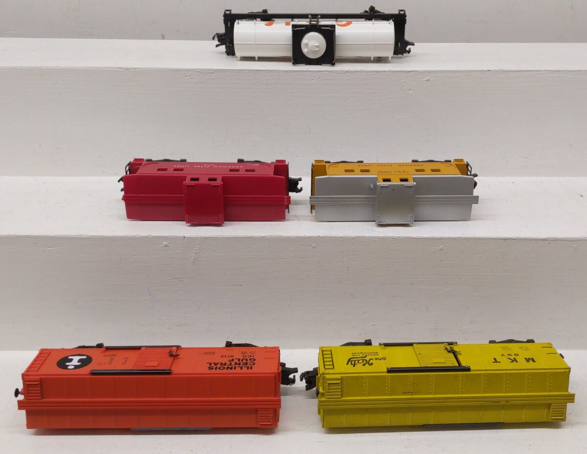 American Flyer S Gauge Freight Cars 937, 4-9100, 24603, 24631, 4-9712 [5] VG