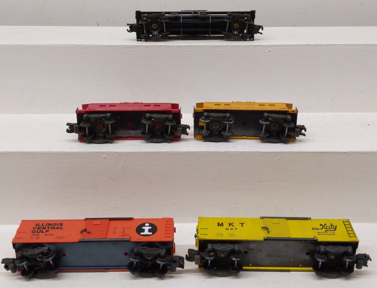 American Flyer S Gauge Freight Cars 937, 4-9100, 24603, 24631, 4-9712 [5] VG
