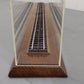 O Gauge Wooden Display Case W/ Plexiglass Top EX
