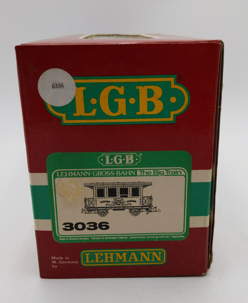 LGB 3036 G Scale Circus Passenger Car LN/Box