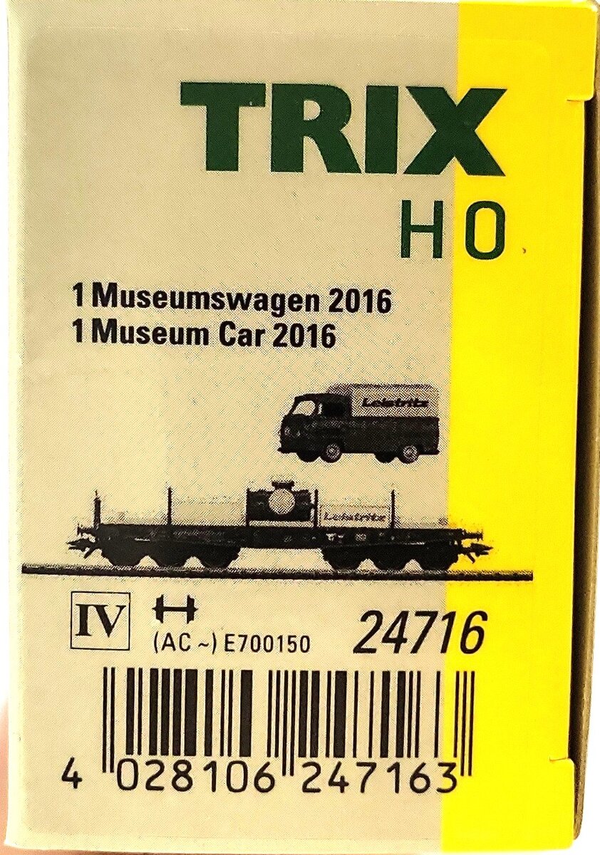 Trix 24716 HO Scale DB Museum Flatcar Set LN/Box