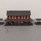 MTH 30-90094 O Dark Red Stone Passenger Station w/Dual Platforms-Custom