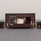 MTH 30-90094 O Dark Red Stone Passenger Station w/Dual Platforms-Custom