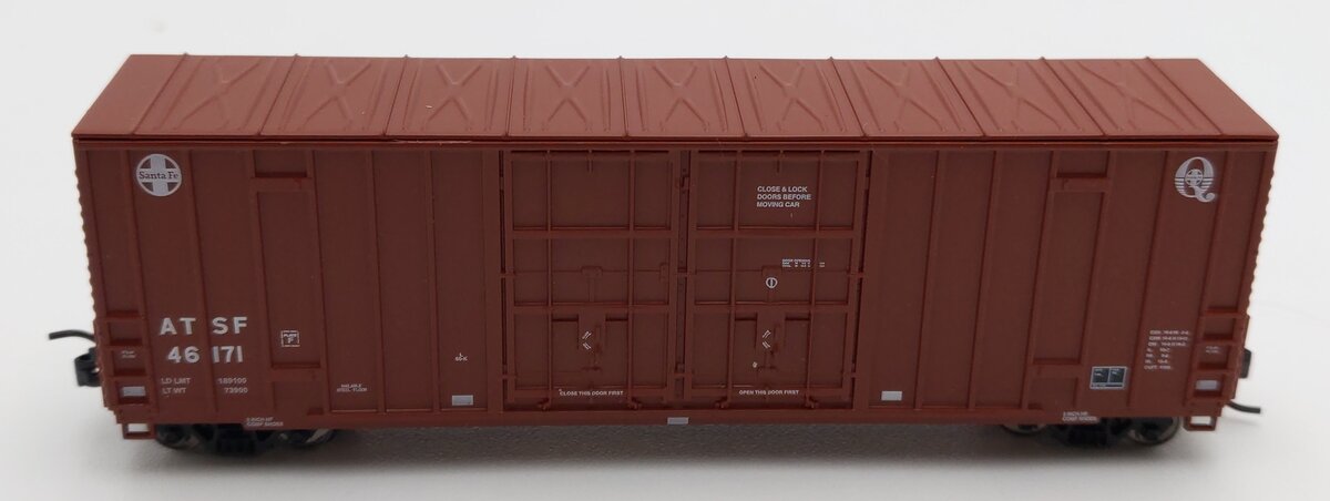 InterMountain 6133003-05 N Scale ATSF Double Door Boxcar #46171 LN/Box