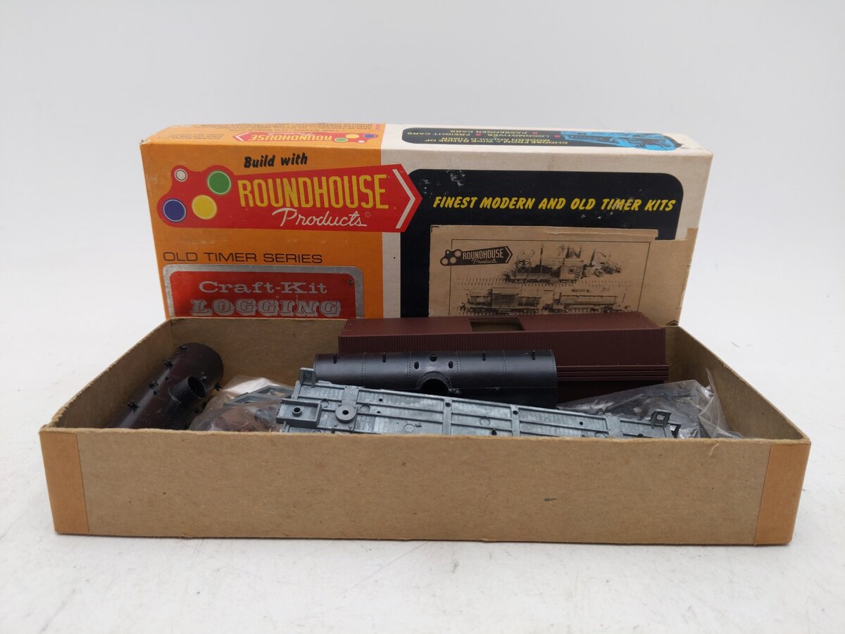 Roundhouse 1507 HO Scale Maintenance Of Way Fire Fighting Train 3-in-1 Kit EX/Box
