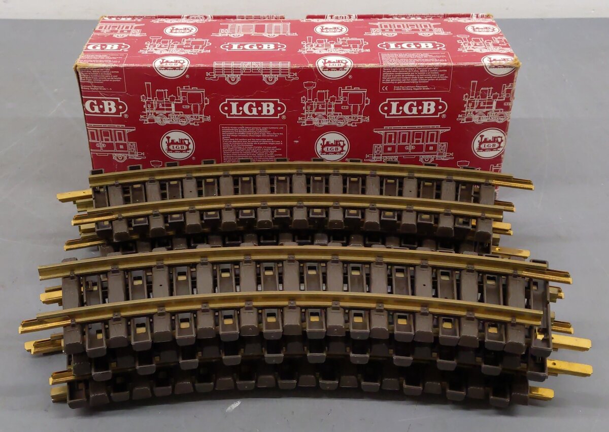 LGB 1100 G Scale 30 Degree Curved Track Sections (12) VG/Box
