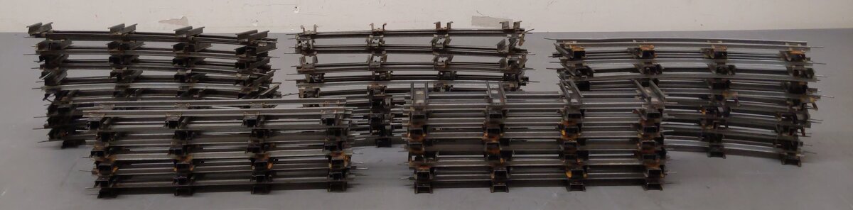 American Flyer Vintage S Gauge Curved and Straight Track [69] VG