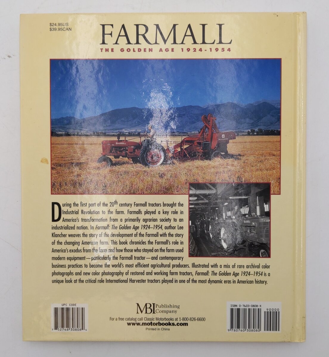 Farmall: The Golden Age, 1924-1954 Hardcover Book By Lee Klancher EX