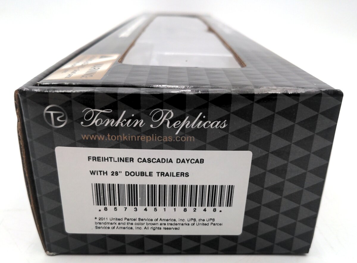 Trucks N' Stuff 1:53 Diecast Freightliner Cascadia Daycab w/ 28" Double Trailers/Box