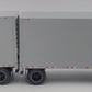 Trucks N' Stuff 1:53 Diecast Freightliner Cascadia Daycab w/ 28" Double Trailers/Box