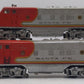 Lionel 2343 Vintage O Gauge Santa Fe F3 AA Diesel Locomotive Set VG